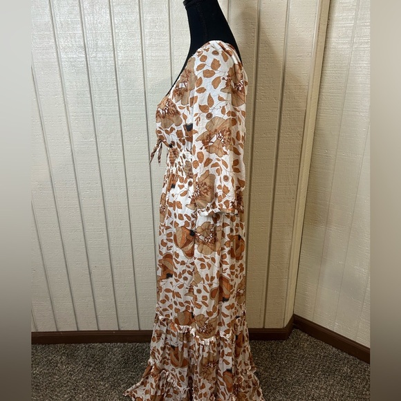 Anthropologie Floral Tiered Maxi Dress, size medium. - Picture 7 of 12